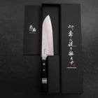 Santoku VG-1 Polished Western Square-Shaped Handle 165mm-[Musashi]-[Japanese-Kitchen-Knives]