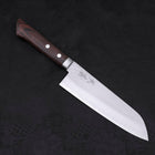Santoku VG-1 Tsuchime Western Tsuba Mahogany Handle 165mm-[Musashi]-[Japanese-Kitchen-Knives]