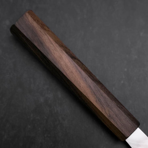 Santoku VG-10 Damascus Ashwood Handle 165mm-[Musashi]-[Japanese-Kitchen-Knives]