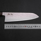 Santoku VG-10 Damascus Ashwood Handle 165mm-[Musashi]-[Japanese-Kitchen-Knives]