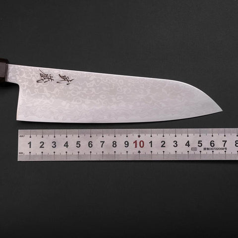 Santoku VG-10 Damascus Ashwood Handle 170mm (6.7”)