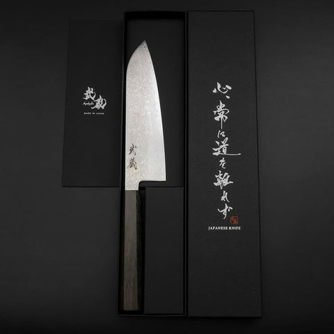 Santoku VG-10 Damascus Ashwood Handle 170mm (6.7”)