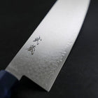 Santoku VG-10 Damascus Blue Birch Handle 180mm-[Musashi]-[Japanese-Kitchen-Knives]