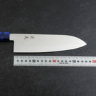 Santoku VG-10 Damascus Blue Birch Handle 180mm-[Musashi]-[Japanese-Kitchen-Knives]