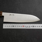 Santoku VG-10 Damascus Buffalo Light Pink Maple Handle 180mm-[Musashi]-[Japanese-Kitchen-Knives]