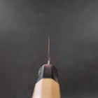 Santoku VG-10 Damascus Double Buffalo Capped Magnolia Handle 180mm-[Musashi]-[Japanese-Kitchen-Knives]