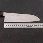 Santoku VG-10 Damascus Double Buffalo Capped Magnolia Handle 180mm-[Musashi]-[Japanese-Kitchen-Knives]