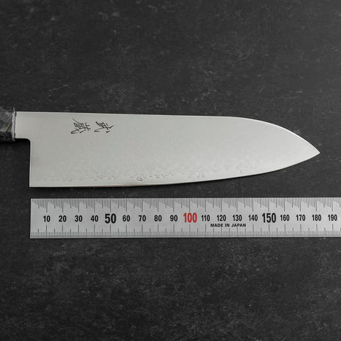 Santoku VG-10 Damascus Gray Birch Handle 180mm-[Musashi]-[Japanese-Kitchen-Knives]