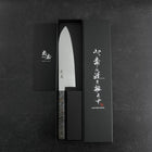 Santoku VG-10 Damascus Gray Birch Handle 180mm-[Musashi]-[Japanese-Kitchen-Knives]