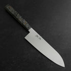 Santoku VG-10 Damascus Gray Birch Handle 180mm-[Musashi]-[Japanese-Kitchen-Knives]
