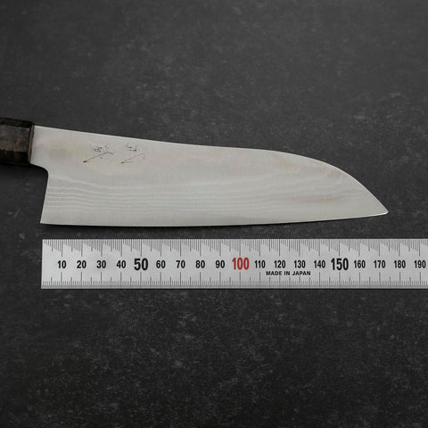 Santoku VG-10 Damascus Maple Handle 180mm-[Musashi]-[Japanese-Kitchen-Knives]