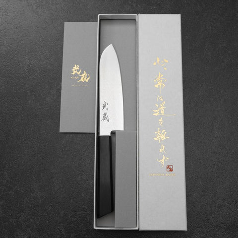 Santoku VG-10 Damascus Pakka Handle 130mm (5.1”)-[Musashi]-[Japanese-Kitchen-Knives]