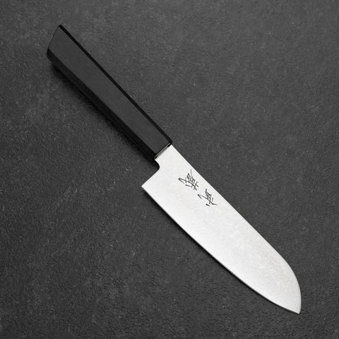 Santoku VG-10 Damascus Pakka Handle 130mm (5.1”)-[Musashi]-[Japanese-Kitchen-Knives]