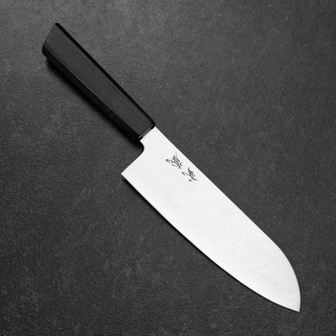 Santoku VG-10 Damascus Pakka Handle 170mm (6.7”)-[Musashi]-[Japanese-Kitchen-Knives]