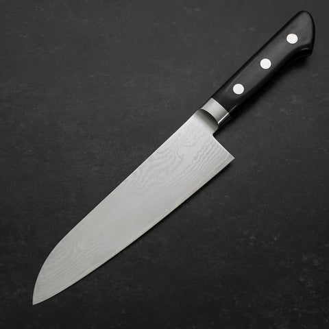 Santoku VG-10 Damascus Western Black Cherry Handle 175mm-[Musashi]-[Japanese-Kitchen-Knives]
