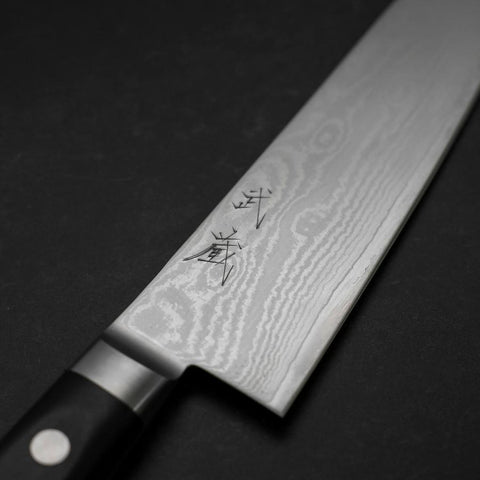 Santoku VG-10 Damascus Western Black Cherry Handle 175mm-[Musashi]-[Japanese-Kitchen-Knives]
