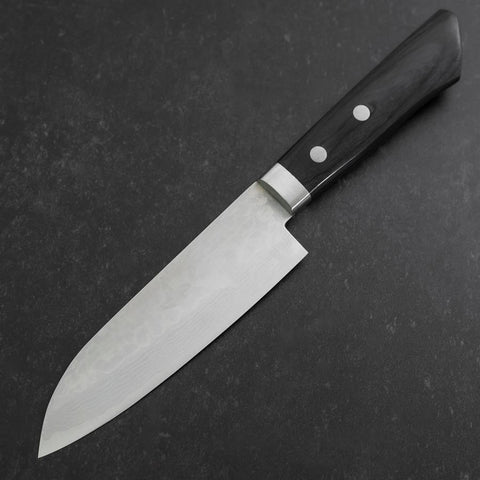Santoku VG-10 Damascus Western Black Handle 135mm (5.3”)-[Musashi]-[Japanese-Kitchen-Knives]