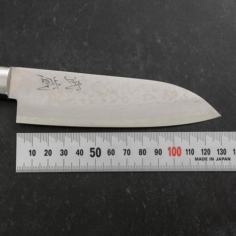 Santoku VG-10 Damascus Western Black Handle 135mm-[Musashi]-[Japanese-Kitchen-Knives]