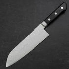 Santoku VG-10 Damascus Western Black Handle 170mm (6.7”)-[Musashi]-[Japanese-Kitchen-Knives]