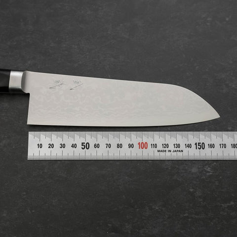 Santoku VG-10 Damascus Western Black Handle 170mm-[Musashi]-[Japanese-Kitchen-Knives]