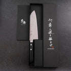Santoku VG-10 Damascus Western Black Handle 170mm-[Musashi]-[Japanese-Kitchen-Knives]