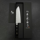 Santoku VG-10 Damascus Western Black Handle 170mm-[Musashi]-[Japanese-Kitchen-Knives]