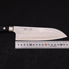 Santoku VG-10 Damascus Western Black Handle Seki 170mm-[Musashi]-[Japanese-Kitchen-Knives]