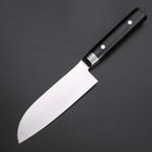 Santoku VG-10 Damascus Western Black Round Handle 135mm (5.3”)-[Musashi]-[Japanese-Kitchen-Knives]