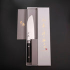 Santoku VG-10 Damascus Western Black Round Handle 135mm (5.3”)-[Musashi]-[Japanese-Kitchen-Knives]