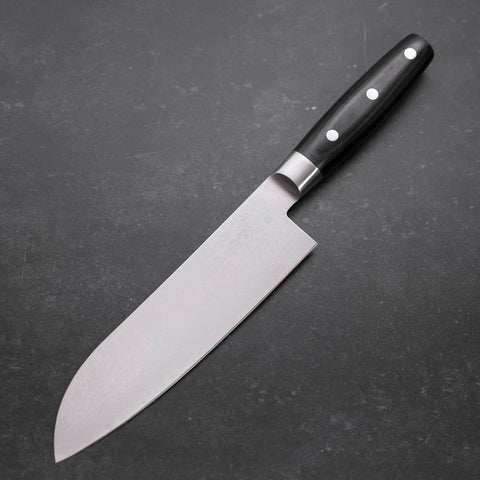 Santoku VG-10 Damascus Western Round Handle 180mm-[Musashi]-[Japanese-Kitchen-Knives]