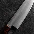 Santoku VG-10 Damascus Yamanaka Black Urushi Handle 130mm-[Musashi]-[Japanese-Kitchen-Knives]