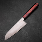 Santoku VG-10 Damascus Yamanaka Black Urushi Handle 165mm (6.5”)-[Musashi]-[Japanese-Kitchen-Knives]