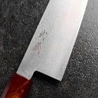 Santoku VG-10 Damascus Yamanaka Red Urushi Handle 165mm (6.5”)-[Musashi]-[Japanese-Kitchen-Knives]
