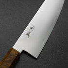 Santoku VG-10 Damascus Yellow-Brown Birch Handle 180mm (7”)-[Musashi]-[Japanese-Kitchen-Knives]