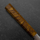 Santoku VG-10 Damascus Yellow-Brown Birch Handle 180mm (7”)-[Musashi]-[Japanese-Kitchen-Knives]