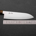 Santoku VG-10 Damascus Yellow-Brown Birch Handle 180mm (7”)-[Musashi]-[Japanese-Kitchen-Knives]