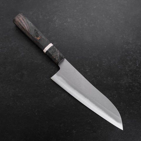 Santoku VG-10 Polished Marbled Maple Handle 180mm-[Musashi]-[Japanese-Kitchen-Knives]