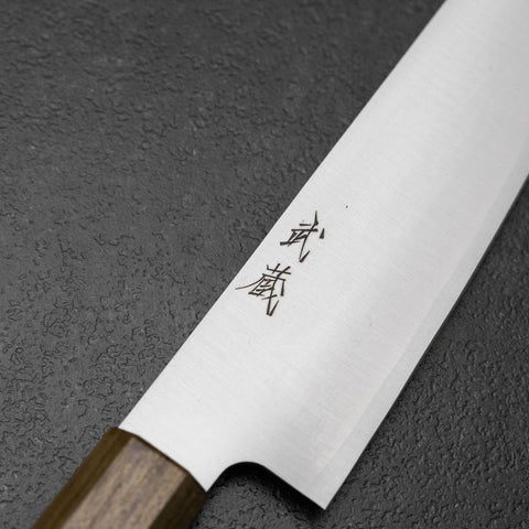 Santoku VG-10 Polished Ovangkol Handle 180mm (7”)-[Musashi]-[Japanese-Kitchen-Knives]