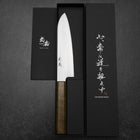 Santoku VG-10 Polished Ovangkol Handle 180mm (7”)-[Musashi]-[Japanese-Kitchen-Knives]