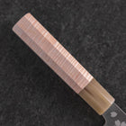 Santoku VG-10 Polished Sakura Buffalo Light Pink Maple Handle 175mm-[Musashi]-[Japanese-Kitchen-Knives]