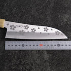 Santoku VG-10 Polished Sakura Buffalo Light Pink Maple Handle 175mm-[Musashi]-[Japanese-Kitchen-Knives]