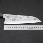 Santoku VG-10 Polished Sakura Ebony Handle 175mm-[Musashi]-[Japanese-Kitchen-Knives]