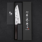 Santoku VG-10 Polished Sakura Ebony Handle 175mm-[Musashi]-[Japanese-Kitchen-Knives]