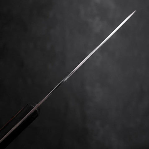 Santoku VG-10 Polished Western Black Brown Handle 170mm-[Musashi]-[Japanese-Kitchen-Knives]