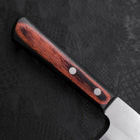 Santoku VG-10 Polished Western Black Brown Handle 170mm-[Musashi]-[Japanese-Kitchen-Knives]