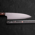 Santoku VG-10 Polished Western Black Brown Handle 170mm-[Musashi]-[Japanese-Kitchen-Knives]