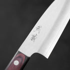 Santoku VG-10 Polished Western Black Red Handle 150mm-[Musashi]-[Japanese-Kitchen-Knives]