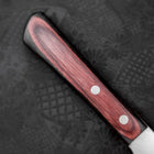 Santoku VG-10 Polished Western Black Red Handle 150mm-[Musashi]-[Japanese-Kitchen-Knives]