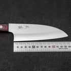 Santoku VG-10 Polished Western Black Red Handle 150mm-[Musashi]-[Japanese-Kitchen-Knives]