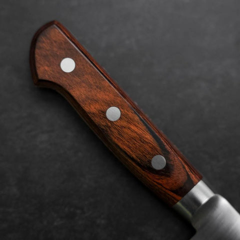 Santoku VG-10 Polished Western Mahogany Handle 180mm-[Musashi]-[Japanese-Kitchen-Knives]